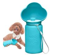 Sionhiuo Gourde d'eau Portable pour Chien - Bouteille d'eau Pliable pour Promenade,Distributeur Récipient Coupe Étanche avec Lanière,pour Voyage Plage Randonnée Parc Sac À Dos Extérieur