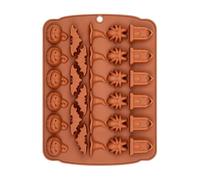Sionhiuo Moules En Silicone Halloween - Moule à Crâne pour Fondant,Moules En Silicone Réutilisables Anti-Adhésifs Pour Décorations De Gélifiés, Bonbons Et Chocolat Halloween