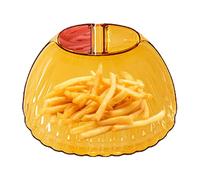 Sionhiuo Plateau De Service Pour Dumplings | Plat Divisé Réutilisable À 3 Compartiments - Plateau De Service Pour Chips Et Sauces,Pour Pâtes, Dessert, Snack, Légumes, Amuse-Bouche De Fête, Salade,