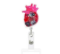 Sionhiuo Porte-Badge avec Clip - Porte-Carte Vertical,Clip Rétractable Pour L'Accrochage Et L'Organisation Pour Le Personnel Médical Dans Les Lieux De Travail Écoles Conférences Et Hôpitaux