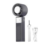 Sionhiuo Ventilateur de Poche Compact | Ventilation Puissante et Portable à Main | Gadgets Pliables avec 199 Vitesses, Rafraîchisseur d'Air Rechargeable pour et Adultes, pour Chambre, Camping et
