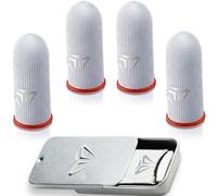 SIOPPKIK 4 Pièces Gaming Finger Sleeves - Gants Ultra sensibles - PUBG Mobile Gaming Finger Sleeve - Gants Gaming - Téléphone Portable Pouce Trigger Touchscreen