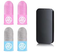 SIOPPKIK 4 Pièces Mobile Game Sleeve Finger, Contrôleurs de Manchons de Jeu Mobiles, Manchons Anti-Transpiration pour écran Tactile pour Jeux Mobiles