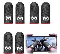 SIOPPKIK 6 Pièces Gaming Finger Sleeves, PUBG Mobile Phone Game Sleeve Finger, Anti-Transpiration Respirant Finger Manches Écran Tactile Tir et Visée Sensibles
