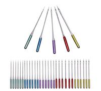 SIOPPKIK Aiguilles Pour Machine à Coudre, 30 Pcs Aiguilles De Machine à Coudre Domestique Avec Boîte en Plastique, 5 Couleurs Tailles Assorties 65/9, 75/11, 90/14, 100/16, 110/18