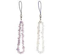 SIOPPKIK Lot de 2 Téléphone Portable lanière,Chaîne pour téléphon de téléphone portable bohème anti-perte avec perles pour main de Poignet Cordon Strap Femmes Filles