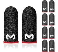 SIOPPKIK PUBG Mobile Phone Game Sleeve Finger, [10 Pack] Anti-Transpiration Respirant Finger Manches Écran Tactile Tir et Visée Sensibles - Finger Manches pour Couteaux Out/PUBG pour Android et iOS