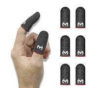 SIOPPKIK PUBG Mobile Phone Game Sleeve Finger, [6 Pack] Anti-Transpiration Respirant Finger Manches Écran Tactile Tir et Visée Sensibles - Finger Manches pour Couteaux Out/PUBG pour Android et iOS