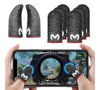 SIOPPKIK PUBG Mobile Phone Game Sleeve Finger, [8 Pack] Anti-Transpiration Respirant Finger Manches Écran Tactile Tir et Visée Sensibles - Finger Manches pour Couteaux Out/PUBG pour Android et iOS
