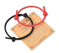 Siopue Bracelet « To My Man » pour petit ami, mari, cadeau de Noël, d'anniversaire de la part d'une petite amie, épouse, bracelets assortis pour couple, anniversaire de mariage, Saint-Valentin, cadeau