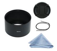 SIOTI Longue focalisation Métal Pare-Soleil avec Chiffon de Nettoyage et Capuchon d'objectif Compatible avec Leica/Fuji/Nikon/Canon/Samsung lentille à Filetage Standard