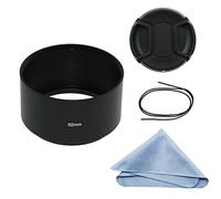 SIOTI Longue focalisation Métal Pare-Soleil avec Chiffon de Nettoyage et Capuchon d'objectif Compatible avec Leica/Fuji/Nikon/Canon/Samsung lentille à Filetage Standard