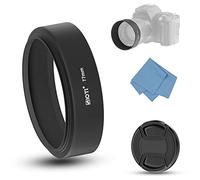 SIOTI Mise au Point Standard Métal Pare-Soleil avec Chiffon de Nettoyage et Capuchon d'objectif Compatible avec Leica/Fuji/Nikon/Canon/Samsung lentille à Filetage Standard