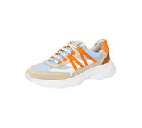 SIOUX Baskets basses beige / bleu clair / orange / blanc, Taille 39