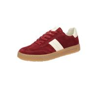 SIOUX Baskets basses 'Tedroso-DA-717' rouge foncé / blanc, Taille 36