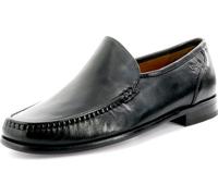 Sioux Carol Semelle en cuir Largeur G Mocassins pour hommes Noir, Taille 8.5