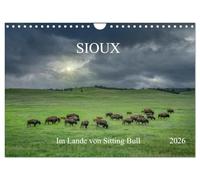Sioux Dans le pays de Sitting Bull (calendrier mural 2026 DIN A4 paysage) Calendrier mensuel CALVENDO