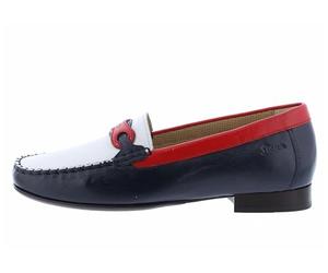 Sioux Femme Colandina Mocassin, blu/Snow/Red, 36.5 EU