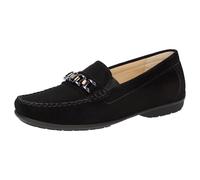 Sioux Femme Cortizia Mocassin, Noir, 42.5 EU Large
