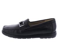 Sioux Femme Cortizia Mocassin, Schwarz, 44 EU Large