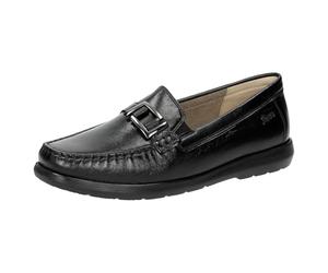 Sioux Femme Cortizia Mocassin, Schwarz, 44 EU Large
