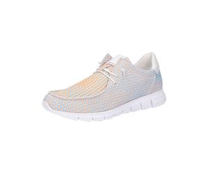 SIOUX Mocassin bleu / orange / blanc, Taille 39