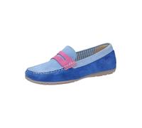 SIOUX Mocassin 'Carmona-700' bleu / bleu clair / rose clair, Taille 41