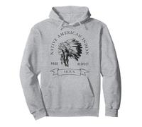 Sioux Tribe Amérindienne Pride Respect Vintage Sweat à Capuche