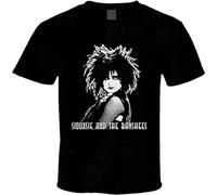Siouxsie and The Banshees Retro Music Punk T Shirt Graphic Top Printed Tee Mens Shirt Black S