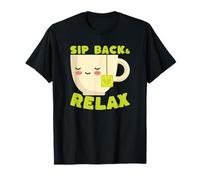 Sip Back Relax, Jolie amatrice de thé Kawaii T-Shirt