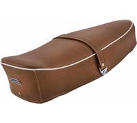 SIP Classic siège beige marron RAL 8024 avec passepoil blanc et sangle sans serrure