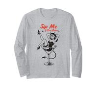 Sip Me If You Dare Retro Devil Pinup Cocktail Party Drinking Party Manche Longue