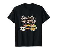 Sip Smile Sip Again Tequila Party Crew Joke Graphic T-Shirt