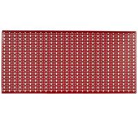 Sipa 5/578 Panneau perforé en tôle vernie, 1000 x 500 mm, Rrouge