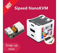 Sipeed NanoKVM PiKVM Mini serveur de fonctionnement et de maintenance télécommandé HDMI Raspberry Pi couleur noir et blanc KVM Full Black 5pcs