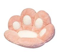 SIPERLARI Coussin de siège en forme de patte de chat, mignon coussin de chaise en peluche, doux et chaud en peluche, coussin de bureau, coussin de sol, tapis de sol pour la maison (rose)