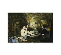 sipfsi Édouard Manet Masterpieces (Le déjeuner sur l'herbe, 1863) - Décoration d'intérieur - Poster mural - Décoration d'intérieur - 20 x 30 cm