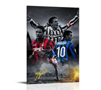 sipfsi Roberto Baggio Poster sur toile représentant des étoiles de football exceptionnelles - Décoration murale pour salon - 20 x 30 cm