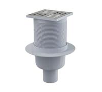 Siphon 105 x 105/50 Sol Acier inoxydable écoulement de douche salle de bains Douches sans écoulement Extra Plat vertical