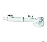 Siphon 2 bacs - Wirquin Pro - diamètre40mm - Gain de place