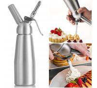 Siphon à Chantilly professionnel - 0,5L - 3 douilles en acier inoxydable - compatible aluminium