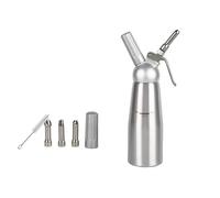 Siphon à Chantilly professionnel avec 3 buses en acier inoxydable 0.5 L