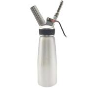 Siphon à Chantilly Professionnel - ULISEM - 500ml - Acier Inoxydable - Couvercle Rond en Cuir