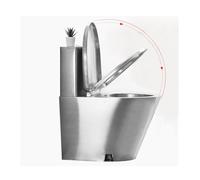 Siphon à double chasse d'eau en acier inoxydable 304 anti-gel et fissures, haute efficacité, économie d'eau, toilettes monobloc pour maisons, rails à grande vitesse, métro, avions (doré, drainage du