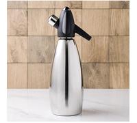 Siphon à eau de Seltz en acier inoxydable et plastique - 1 litre