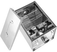 Siphon à graisse en acier inoxydable pour installation sous évier, design d'entrée supérieure pour restaurants