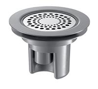 Delabie Siphon 683002 à hauteur réglable – sol souple/vinyle, grille inox Ø115, sortie Ø40