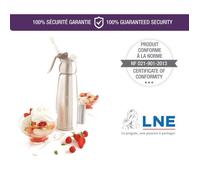 Siphon à mousses - Mastrad - F49314 - 0,5 L - Pour préparations chaudes et froides - 6 à 8 personnes