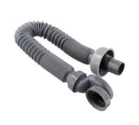 Siphon à profil bas flexible pour baignoire et douche 90 cm - Gris PP nettoyeur de tuyau d'évacuation plat déboucheur outils de rechange