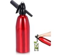 Siphon à soda 1 litre en aluminium pour eau gazeuse | Design portable, cocktails faits maison, eau Seltzer, pour les bars à la maison, fait des mojitos